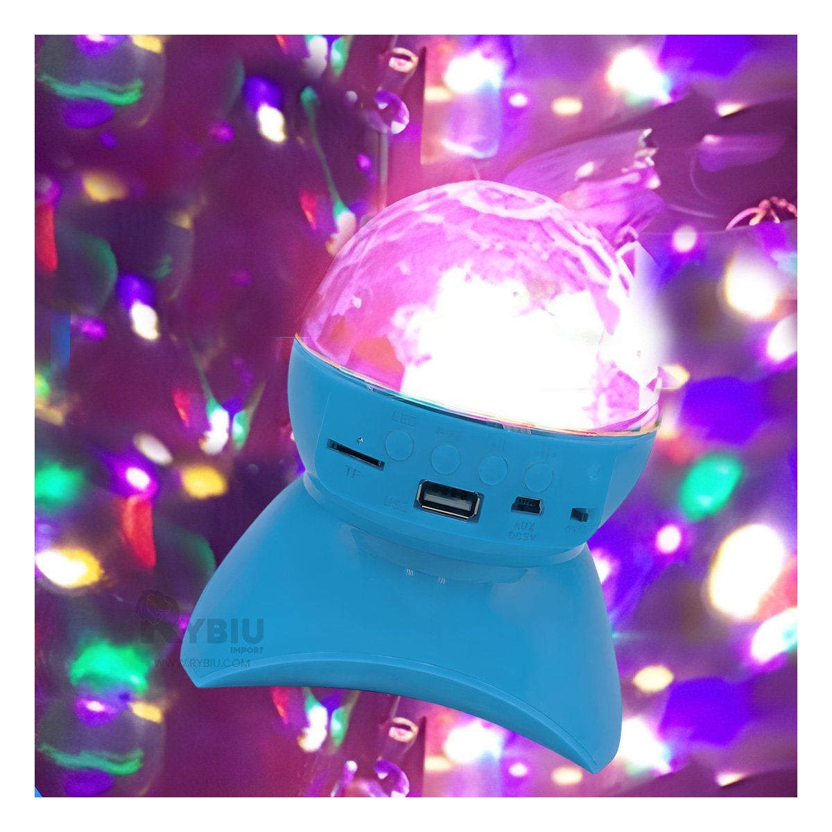 RYBIU IMPORT - Reflector Divertido y Util en Tono Celeste Y+Regalo Agendita