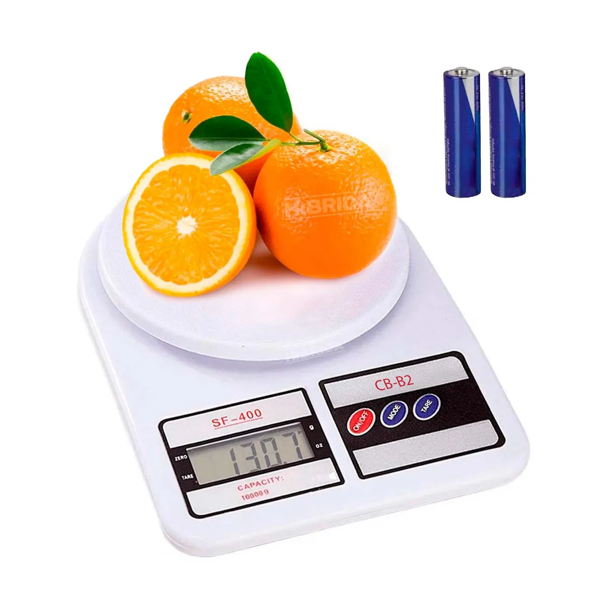 CUBULL - Sf-400 Balanza Gramera Digital 10Kg Comida Pila Cocina Repostería