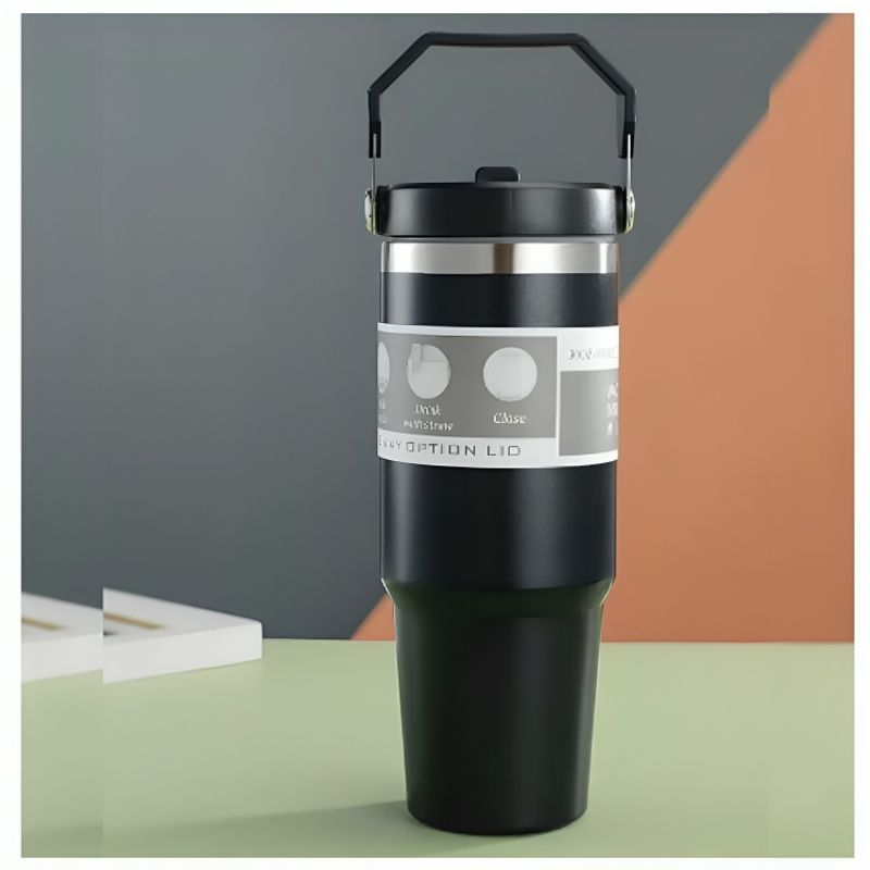 GENERICO - Taza de Viaje para Auto de Acero Inoxidable 304 de 890 ml