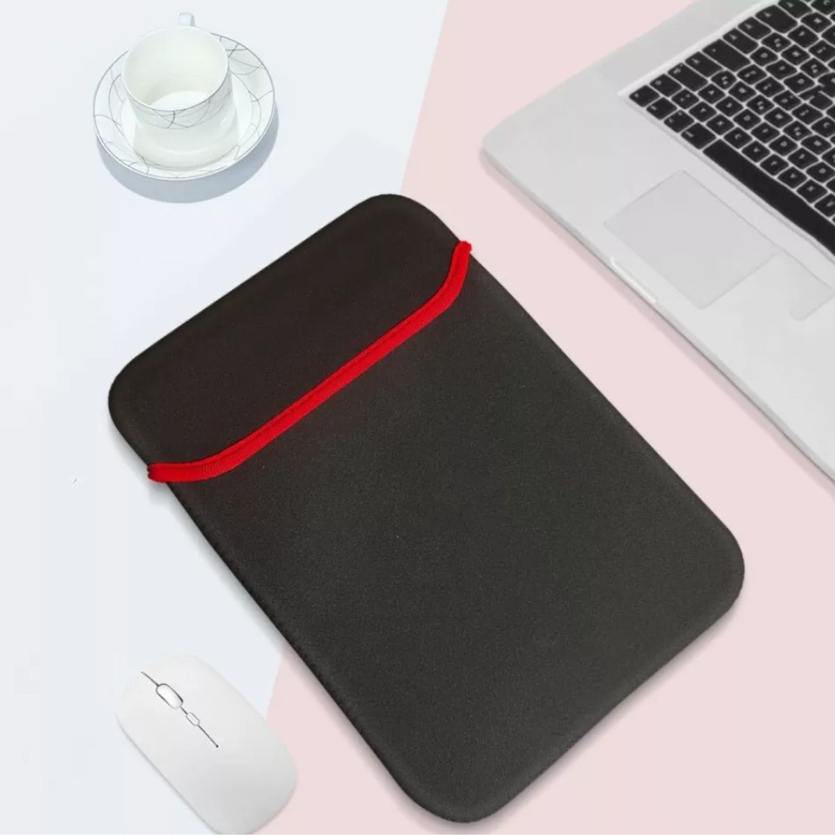 GENERICO - FUNDA PROTECTOR DE LAPTOP PARA 14 PULGADAS 35CM X 25CM NEOPRENO NEGRO