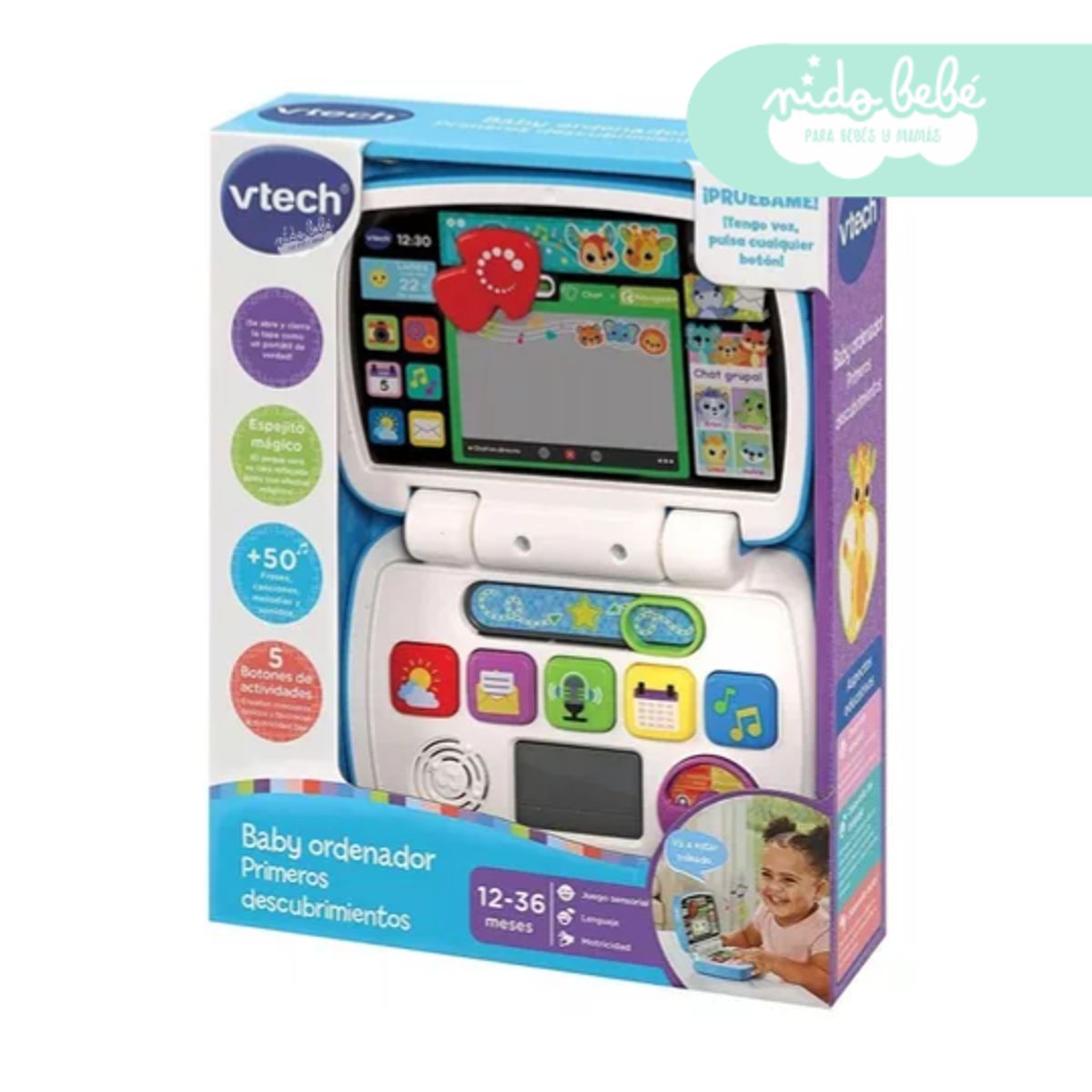 VTECH - Juguete Baby ordenador Primeros descubrimientos