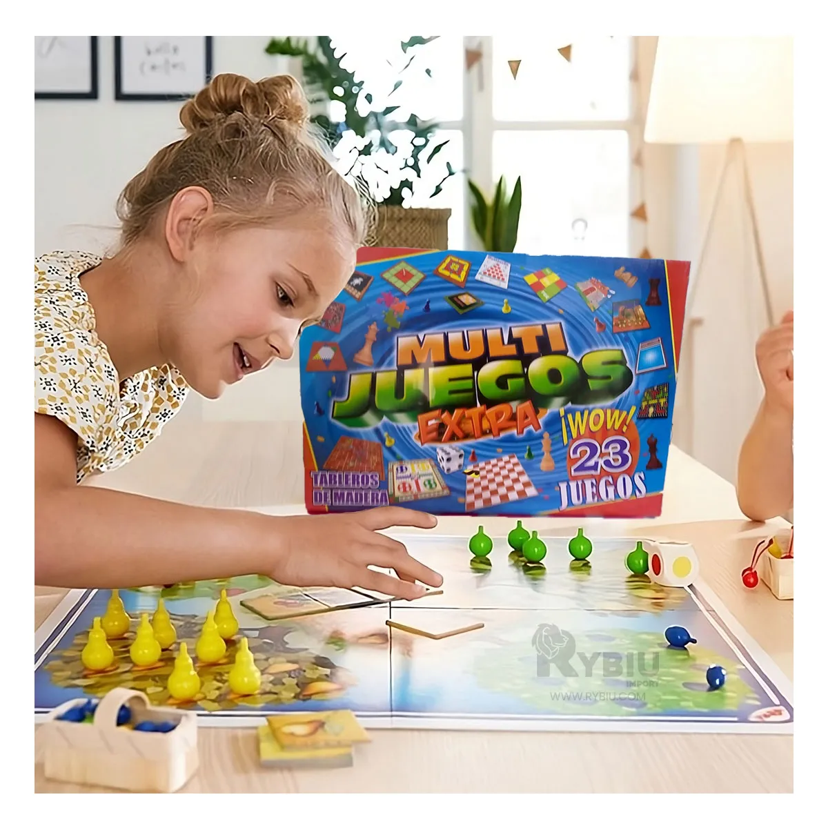 GENERICO - Juego de Mesa Funcional Familiar con 23 Juegos Multicolor