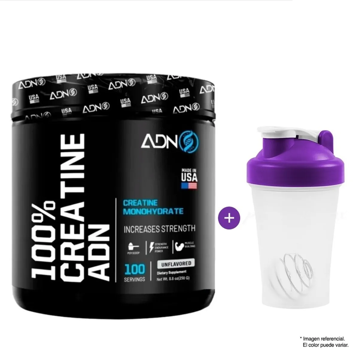 ADN - AMINOÁCIDO CREATINA ADN 250 GRAMOS AND NUTRITION