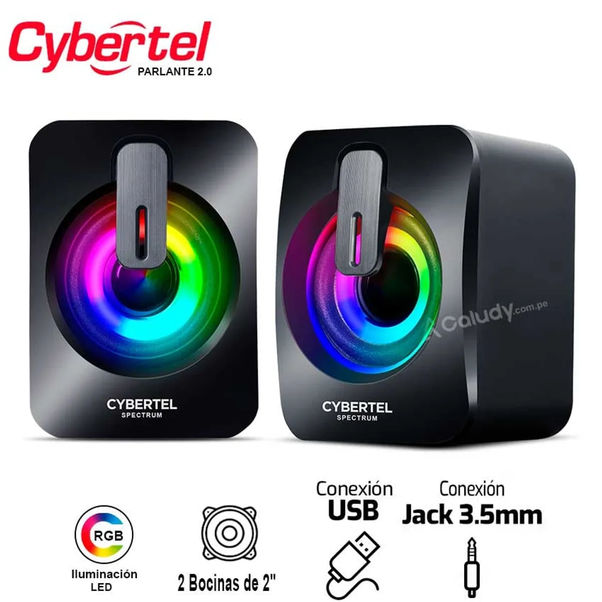 CYBERTEL - Parlante Cybertel Spectrum - CBX S303 Gamer Sound RGB 20