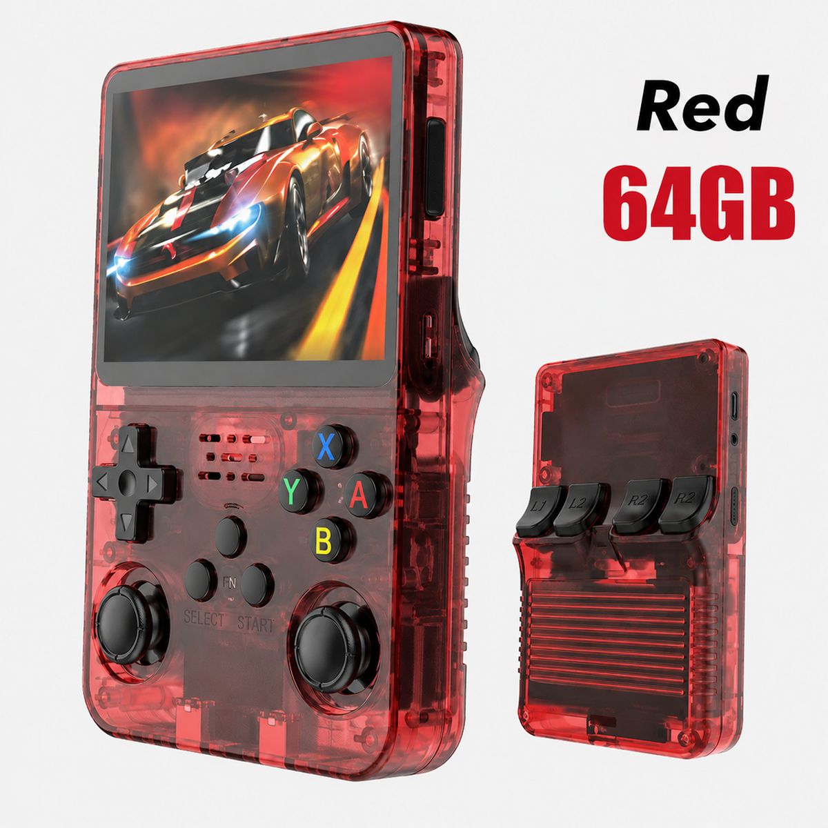 Consola Retro R36S 2026 de 64GB ArkOS ORIGINAL Rojo, marca RETRO - Foto Principal