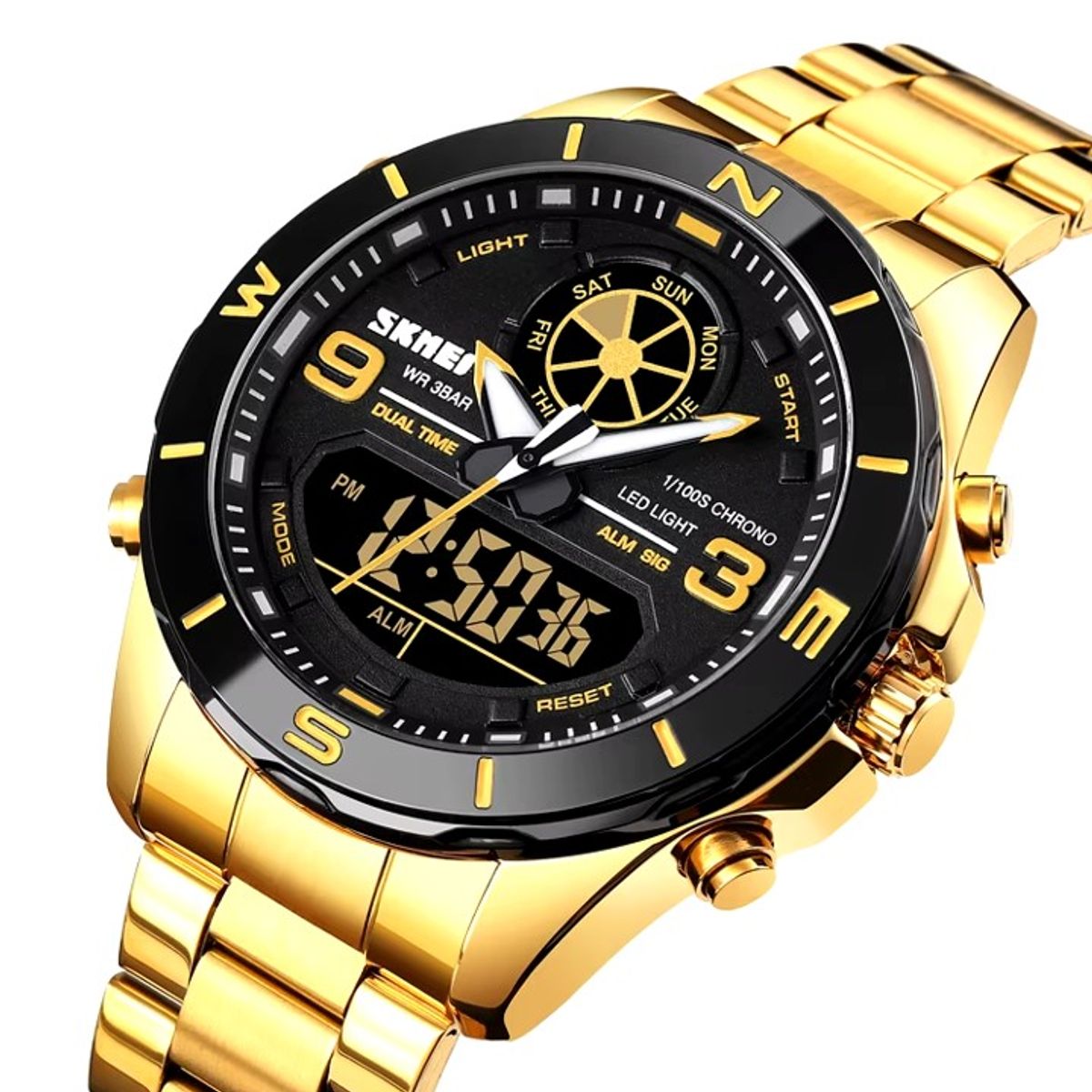 SKMEI - Reloj Digital SKMEI 1839 Dual Time Resistente al agua