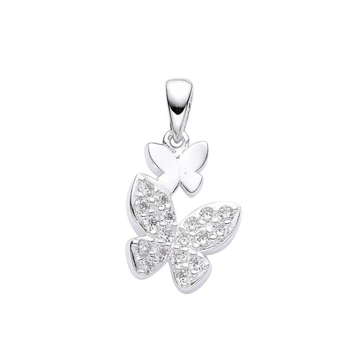 SANTORAL - Dije Mariposas Brillo - Plata