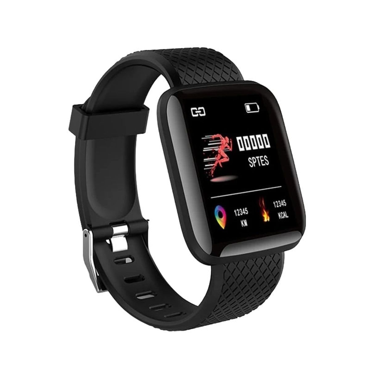 GENERICO - Smartband Fitness Negro Bluetooth Calorías Android IOS Navidad