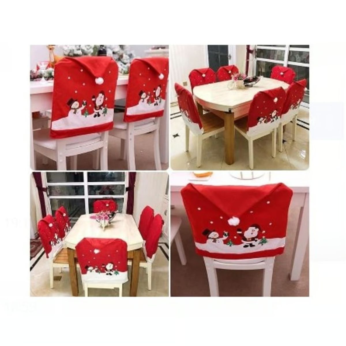 GENERICO - Fundas de Sillas Modelo Gorrito de Calidad 6 UN