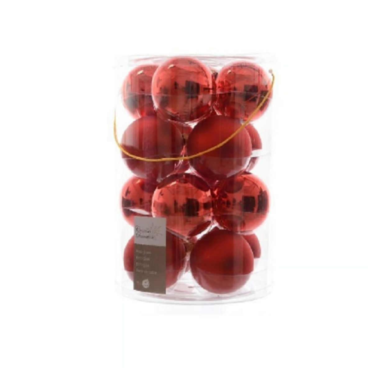 GENERICO - Bolas de Navidad Rosadas 8cm Set x16 esferas