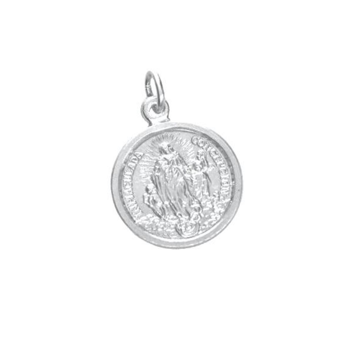 SANTORAL - Dije Inmaculada Concepción de María 18mm - Plata