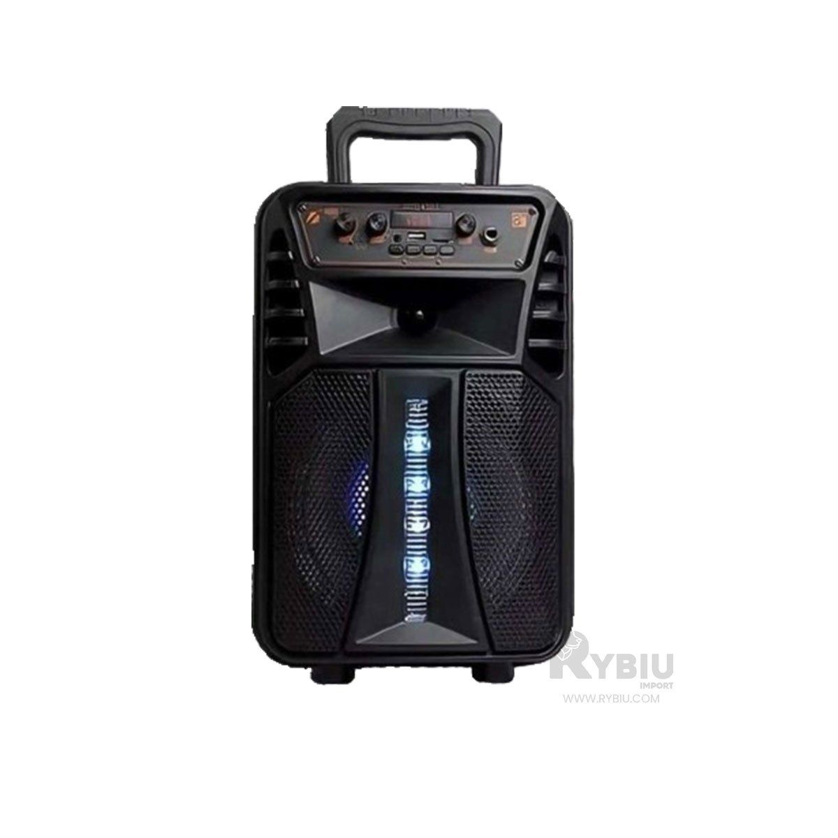 RYBIU IMPORT - Parlante con Microfono y Control en KTS-1563 Negro 8