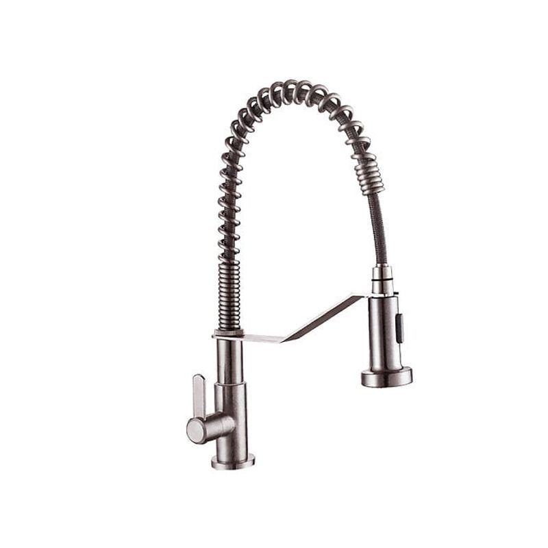 XM - LLAVE DE COCINA RESORTE SATINADO AL MUEBLE LC304-1075