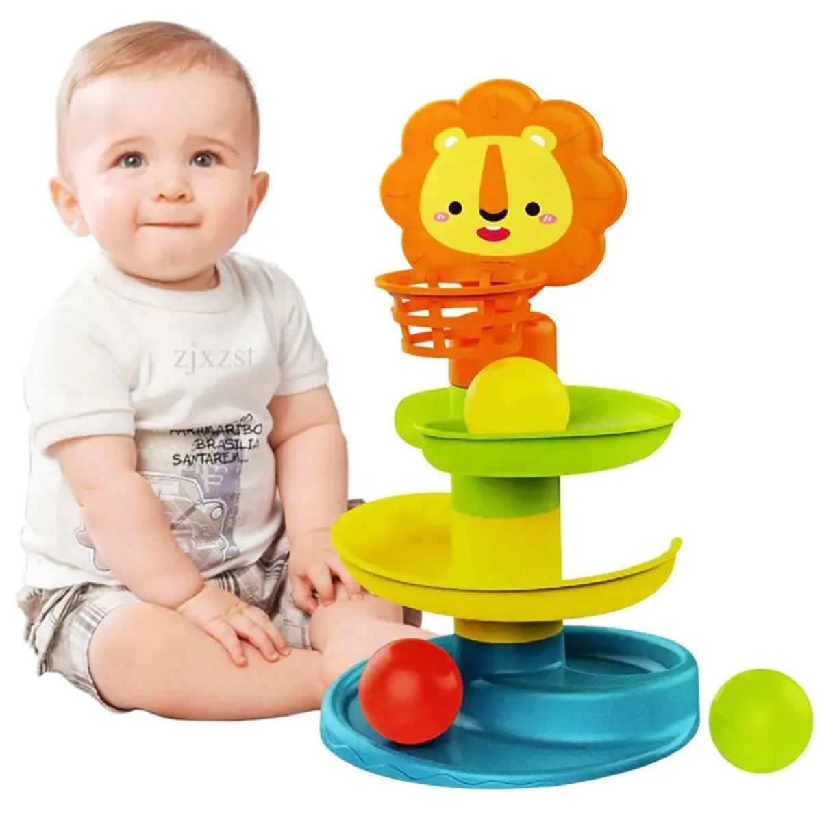 HUANGER - Set de Juego en Espiral Huanger Bola Rodante León