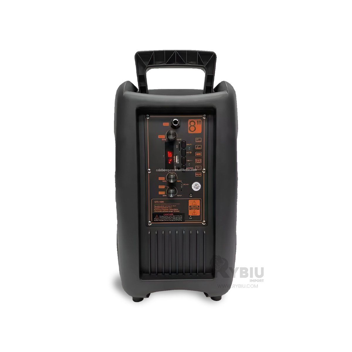 RYBIU IMPORT - Parlante Potente en KTS-1563 Negro 8 Y+Papel de Regalo