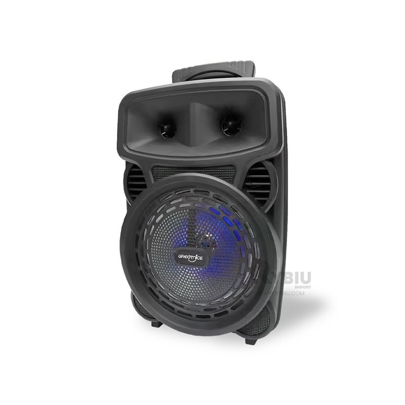 RYBIU IMPORT - Bocina Interactiva KTS-1563 Negro 8 Y+Regalo Stickers