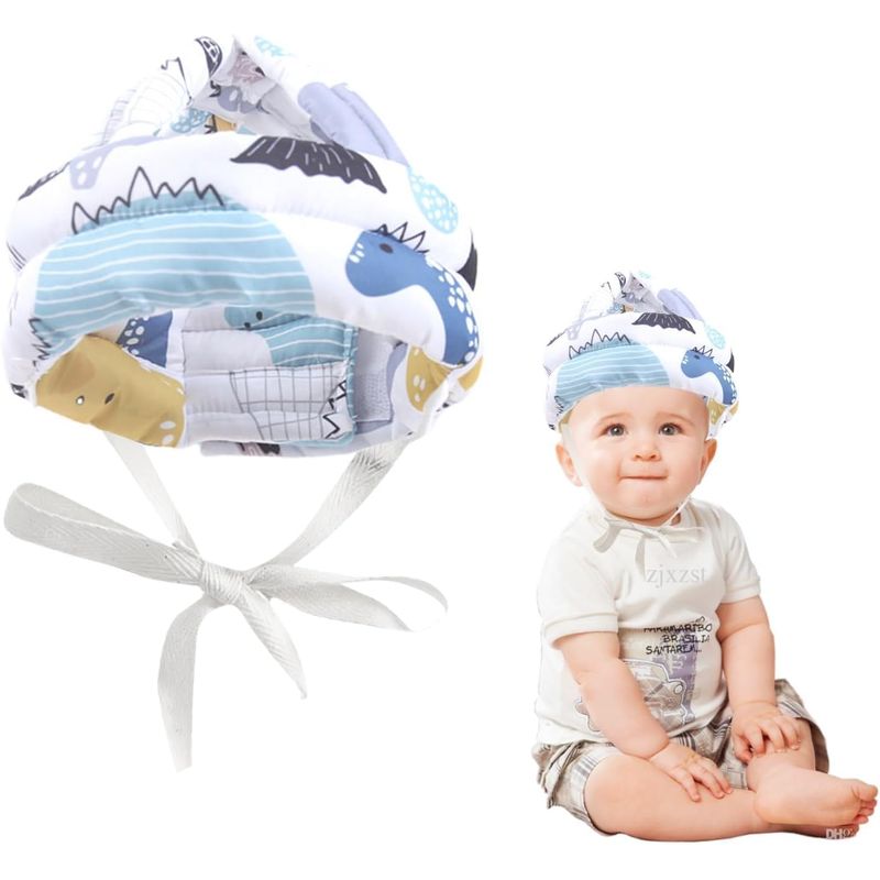 GENERICO - Gorro Protector Antigolpes Dino Para Bebés