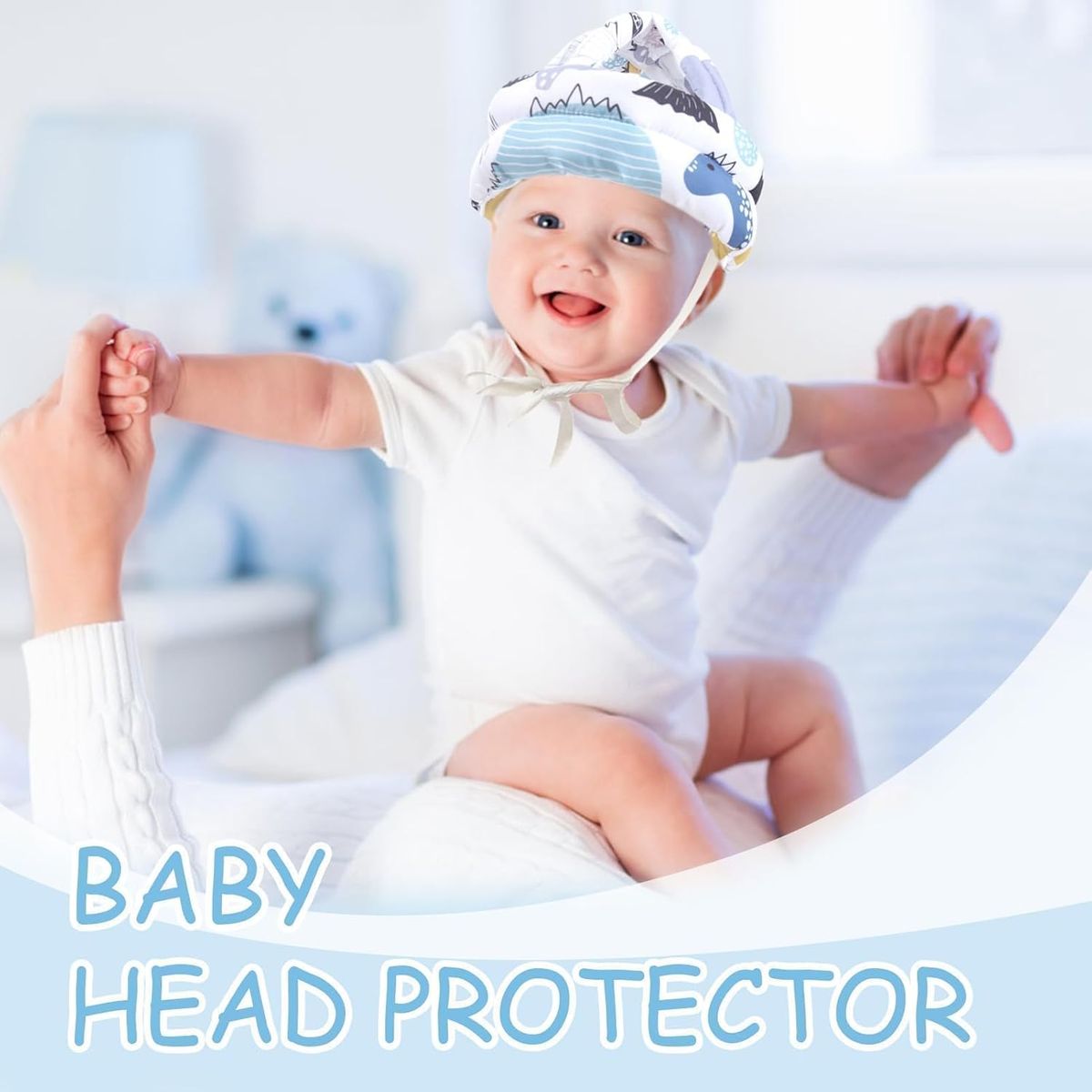 GENERICO - Gorro Protector Antigolpes Dino Para Bebés