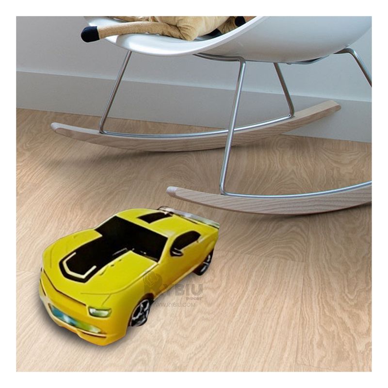 RYBIU IMPORT - Vehiculo Didactico para Kids de Amarillo Y+Regalo Stickers
