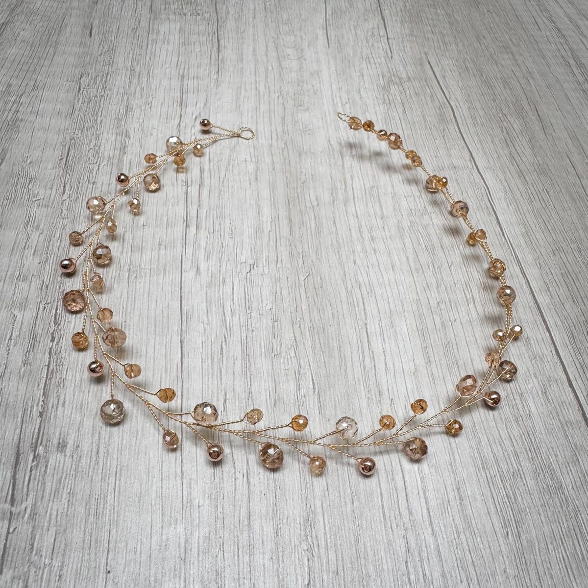 ANADE HANDMADE - TIARA TOCADO  PARA NOVIA MODELO PRIMAVERA