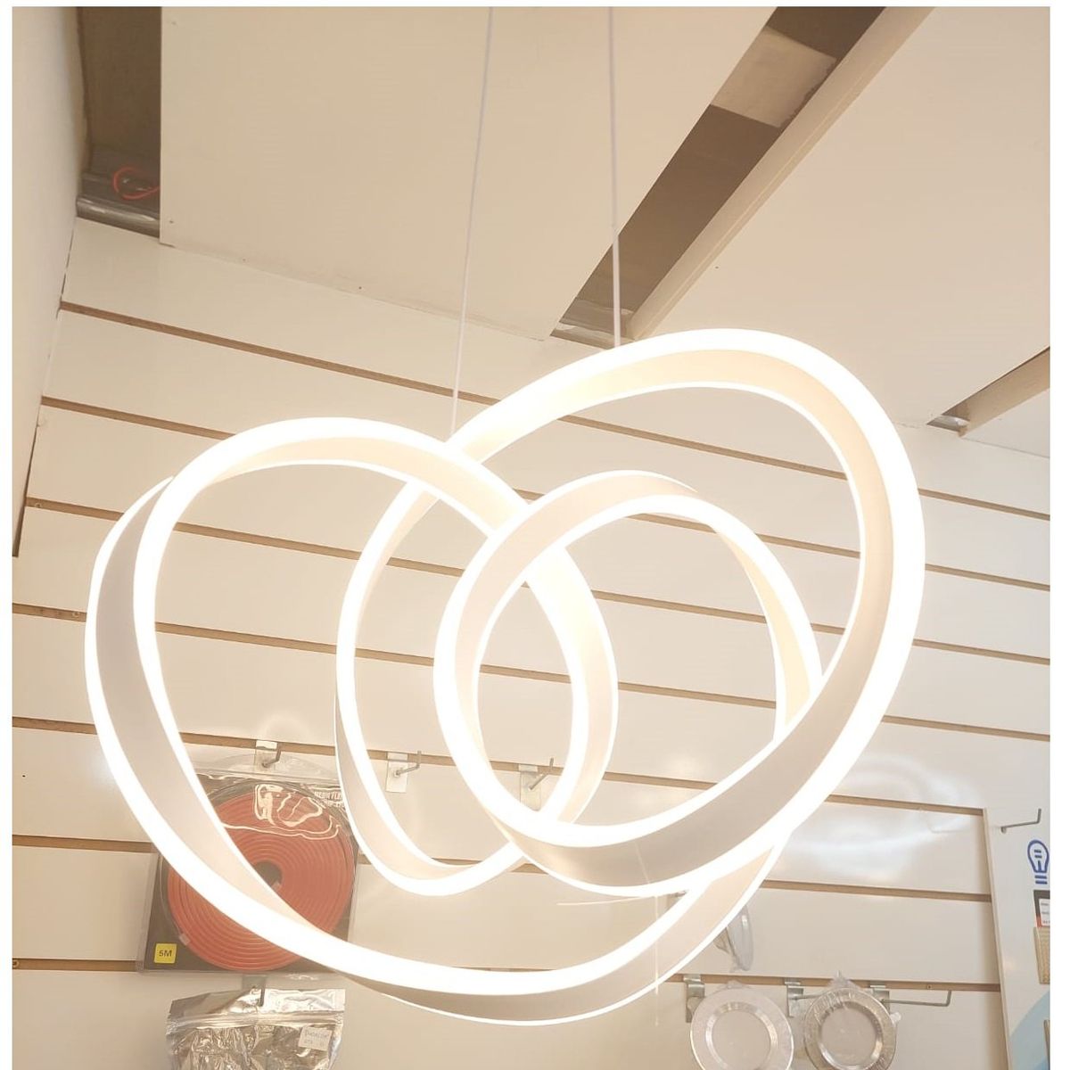 GENERICO - Lámpara Colgante LED Enredadera Blanco Incluye control remoto