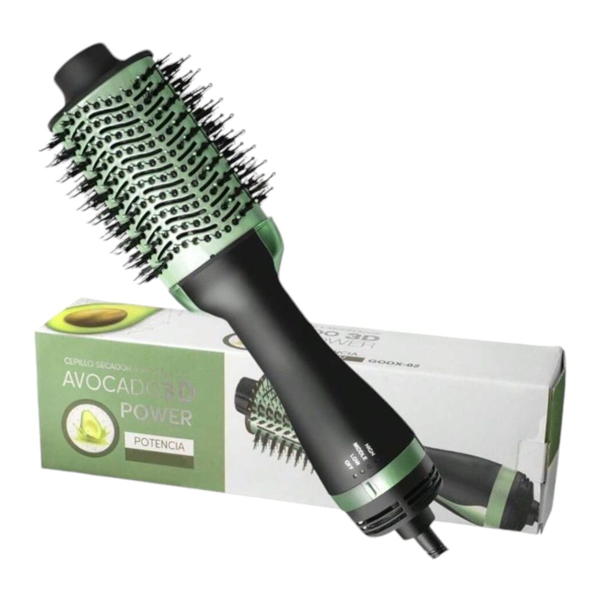 GENERICO - Cepillo Secador Cabello Alisador Ondulador 3 en 1 Multifuncional