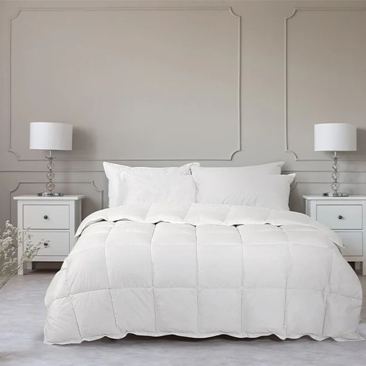 CASATEX - Edredón 100% Pluma De Ganso King + Fundas De Almohada