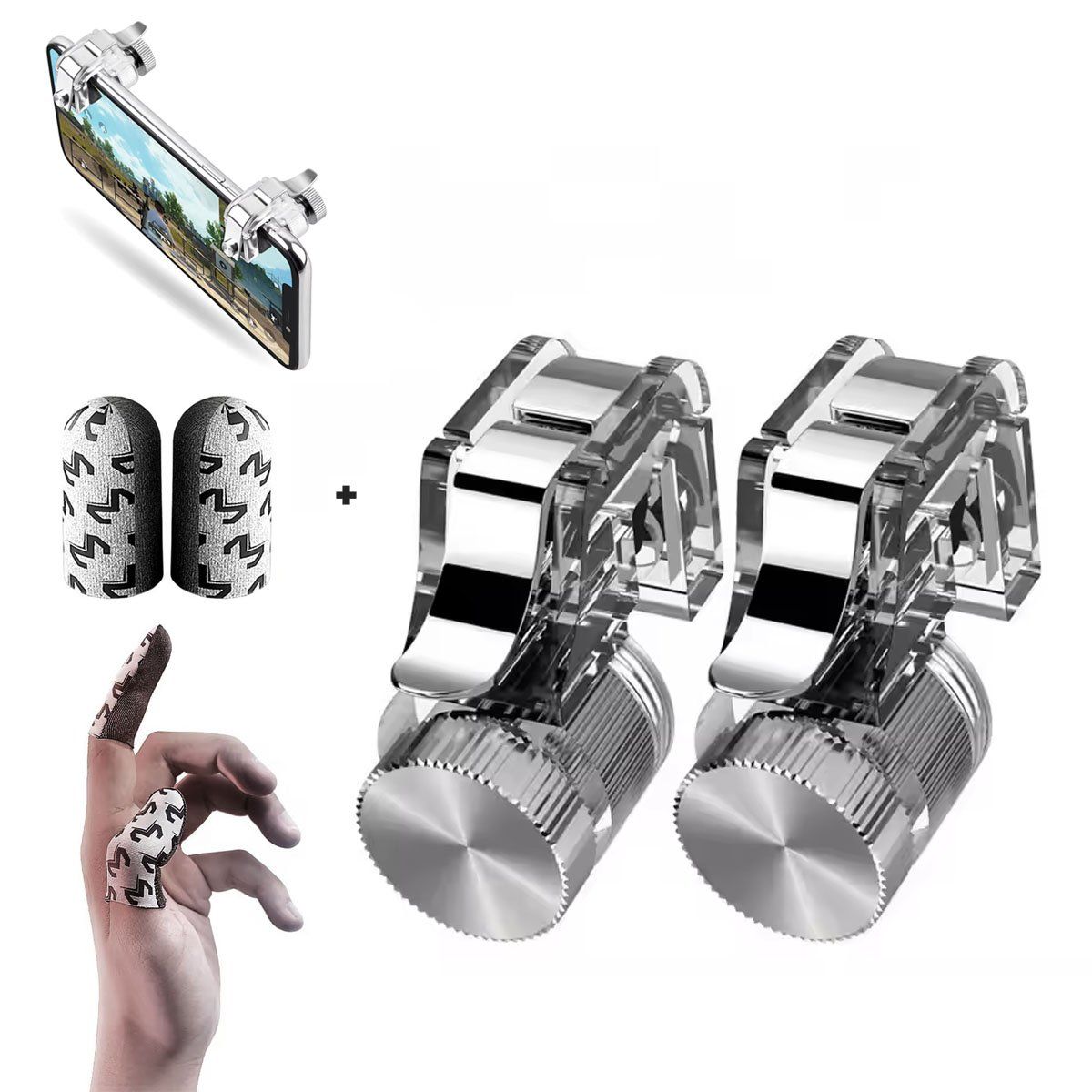 GENERICO - Gatillos Botones L1 R1 Para Celular Juegos Shooter Pubg Free Fire