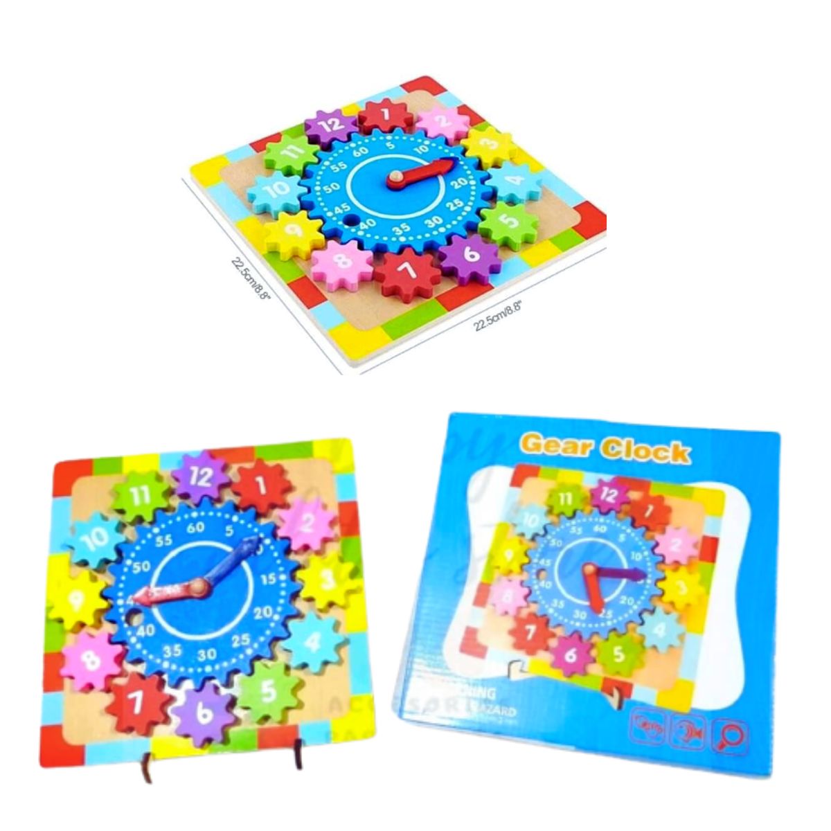 GENERICO - Juego Didáctico Reloj Engranaje