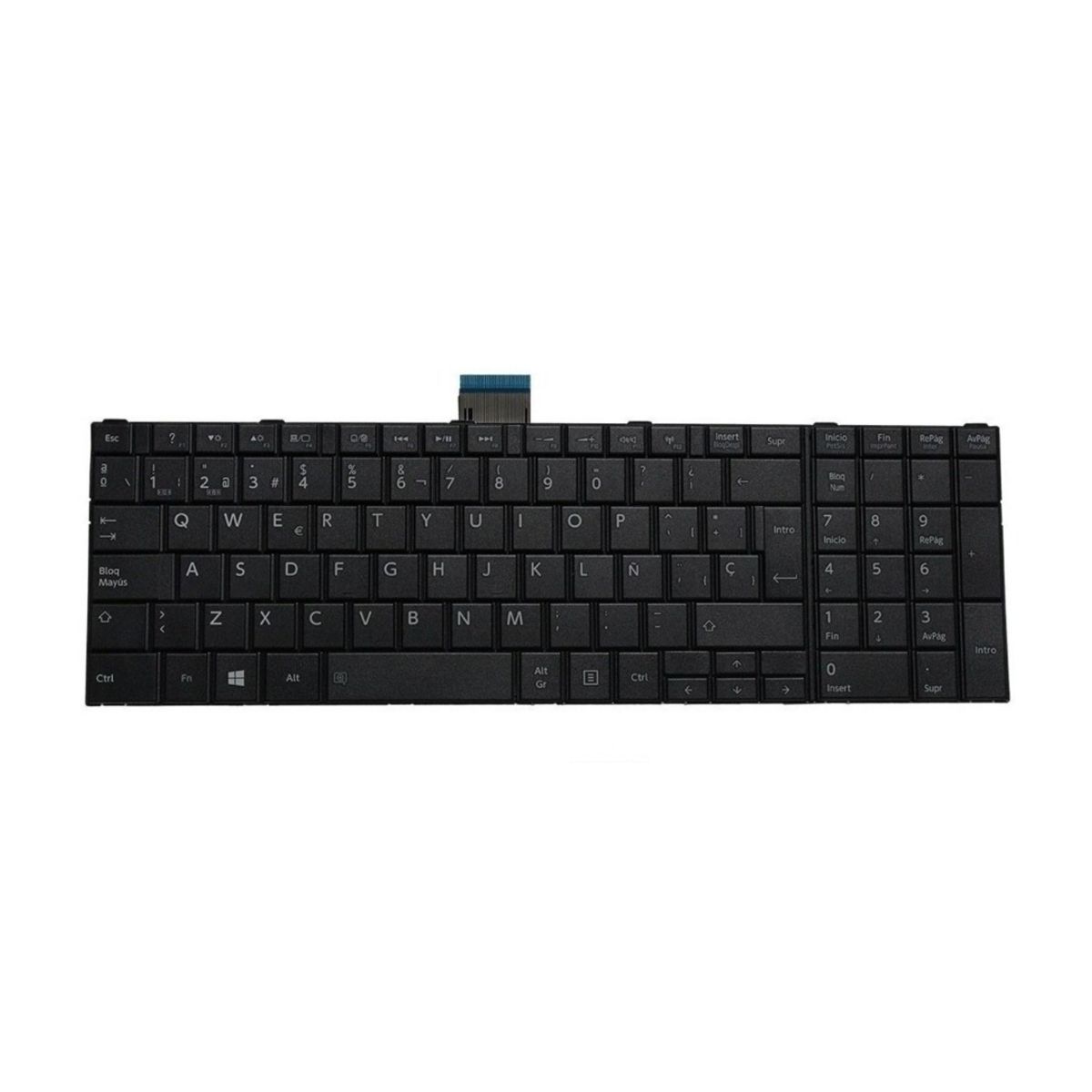 OEM - Teclado  para Laptop Toshiba Satelite C55-A,  C55D-A, C50D