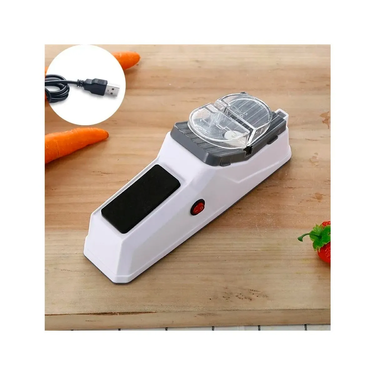 GRETAIL - Afilador De Cuchillo Eléctrico Profesional Con USB