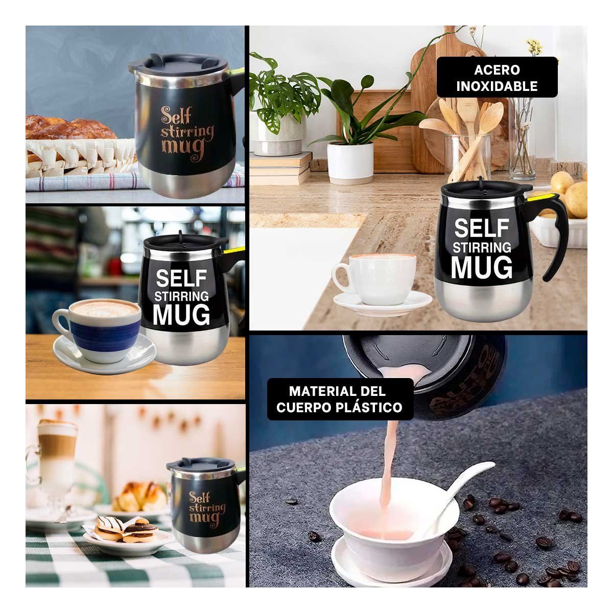 RYBIU IMPORT - Recipiente para bebidas Negro Y+Regalo Ligas para Peinar