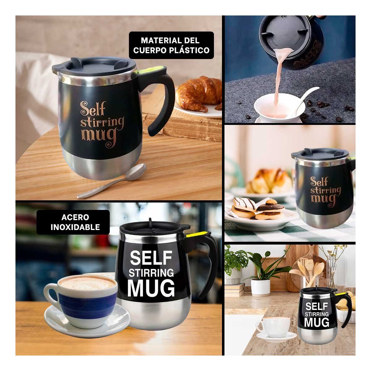 RYBIU IMPORT - Vaso para Batir de Plastico de Color Negro Y+Gift MiniAgenda