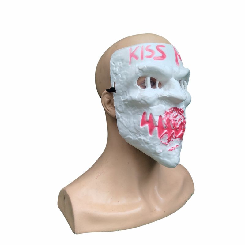 GENERICO - Máscara de Kiss Me Blanco de Purga de Plástico Importado