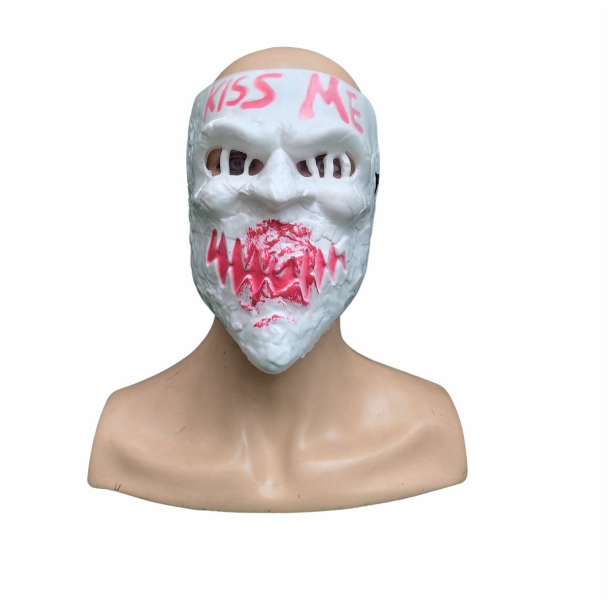 GENERICO - Máscara de Kiss Me Blanco de Purga de Plástico Importado