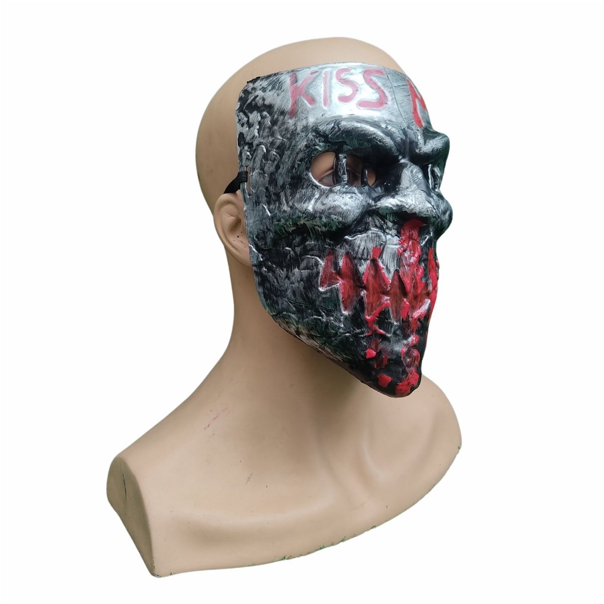 GENERICO - Máscara de Kiss Me Gris de Purga de Plástico Importado
