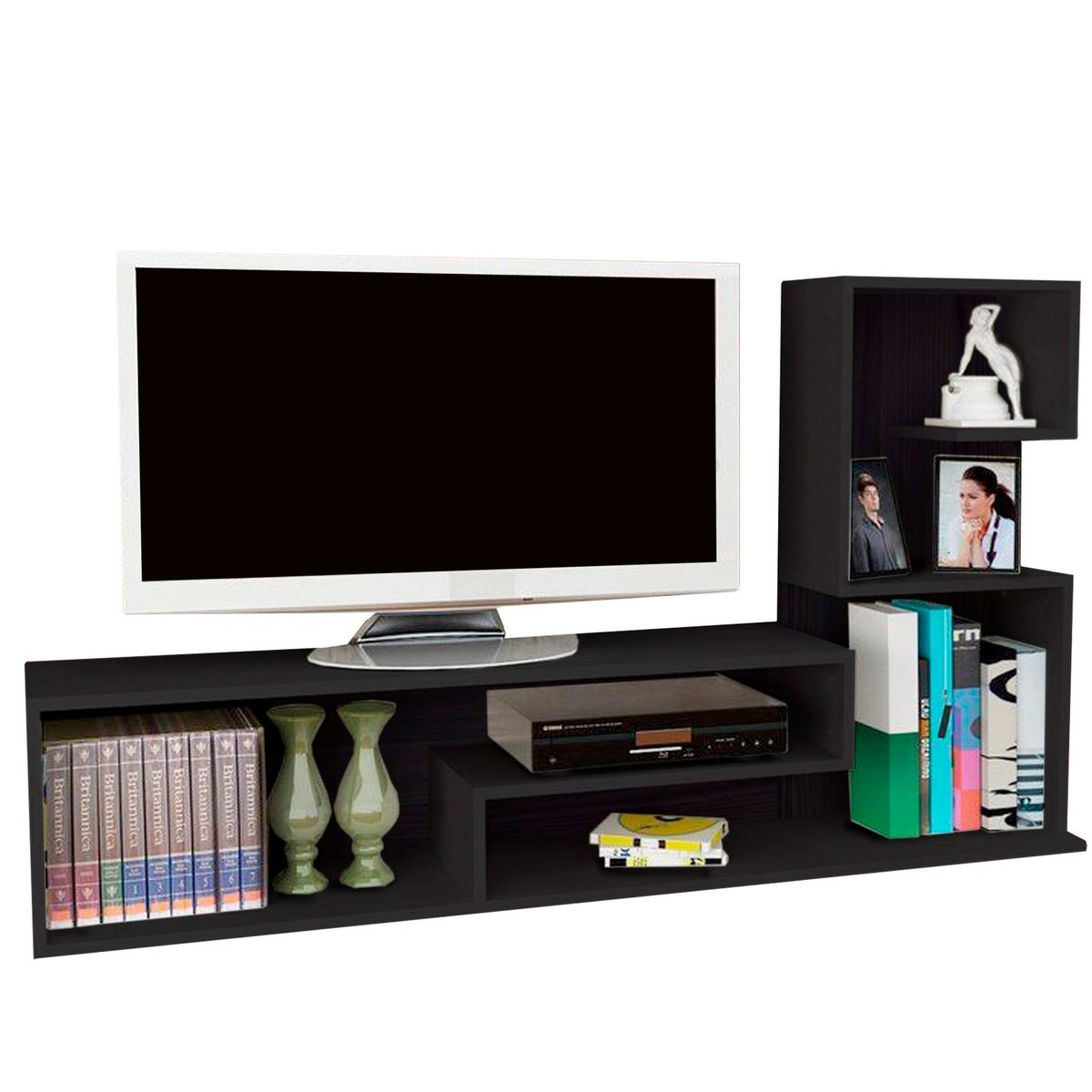 VILLA HOGAR - Centro entretenimiento de TV 49 pulgadas Paracas negro - Villa Hogar