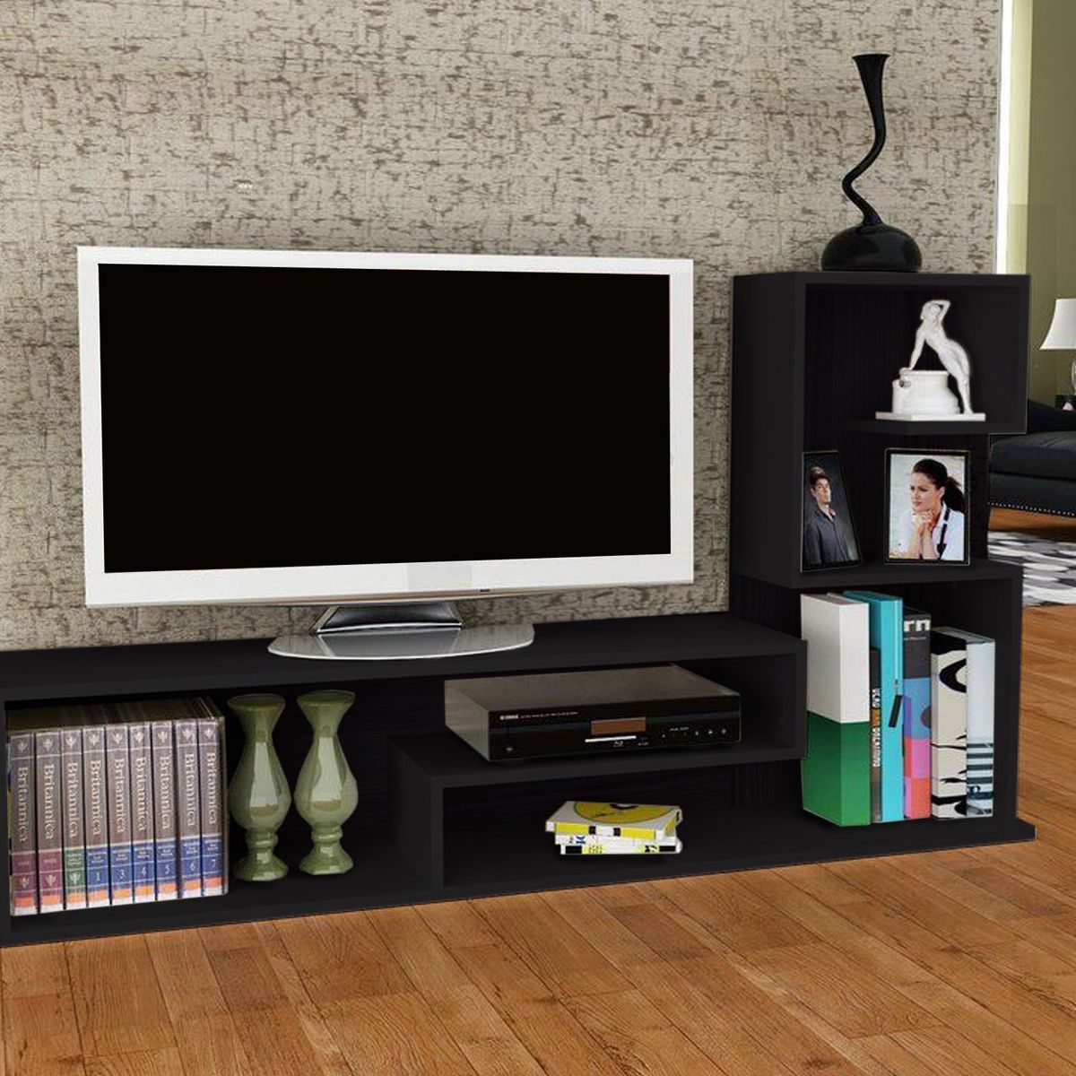 VILLA HOGAR - Centro entretenimiento de TV 49 pulgadas Paracas negro - Villa Hogar