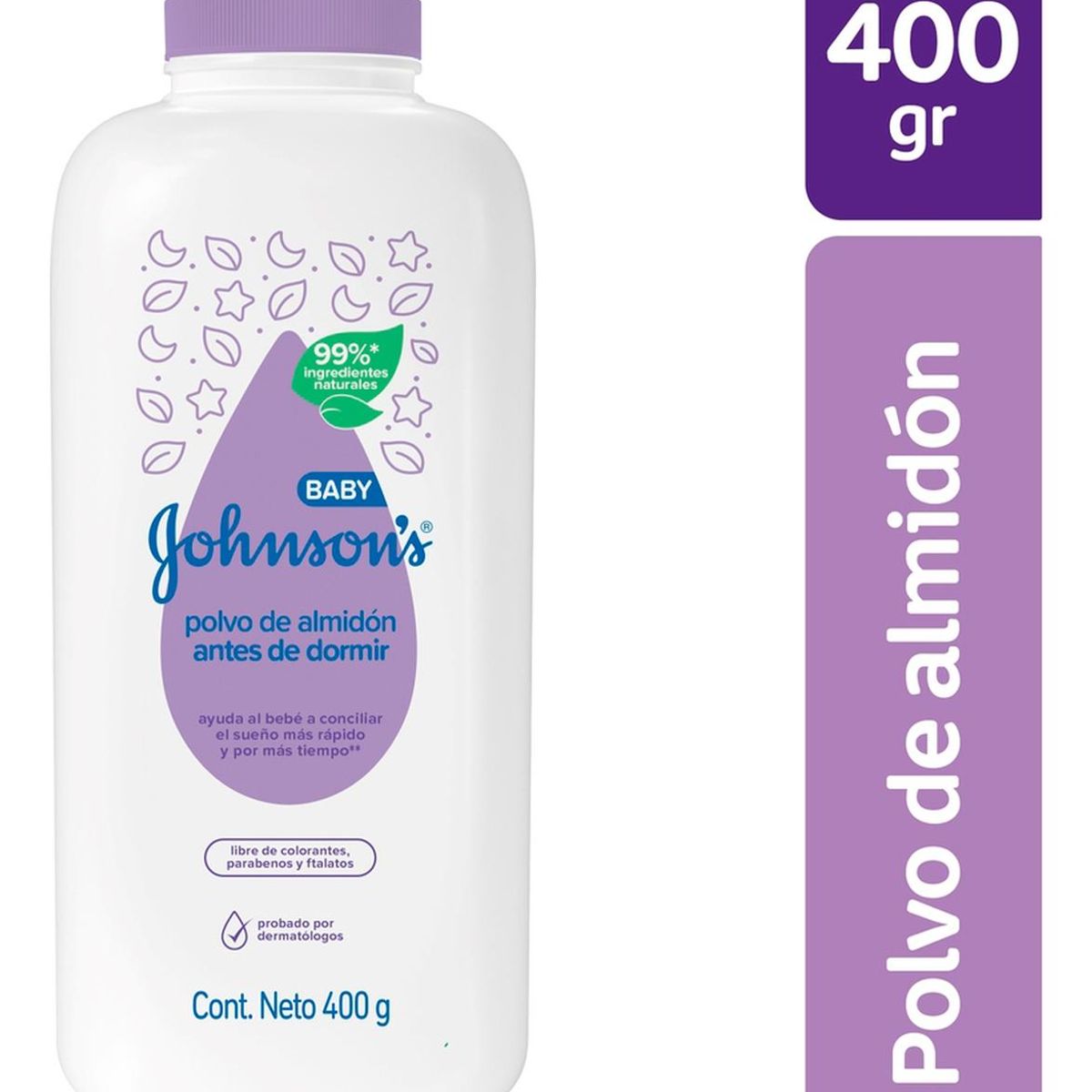 JOHNSON'S BABY - Talco de Almidón Johnson Antes de Dormir 400gr