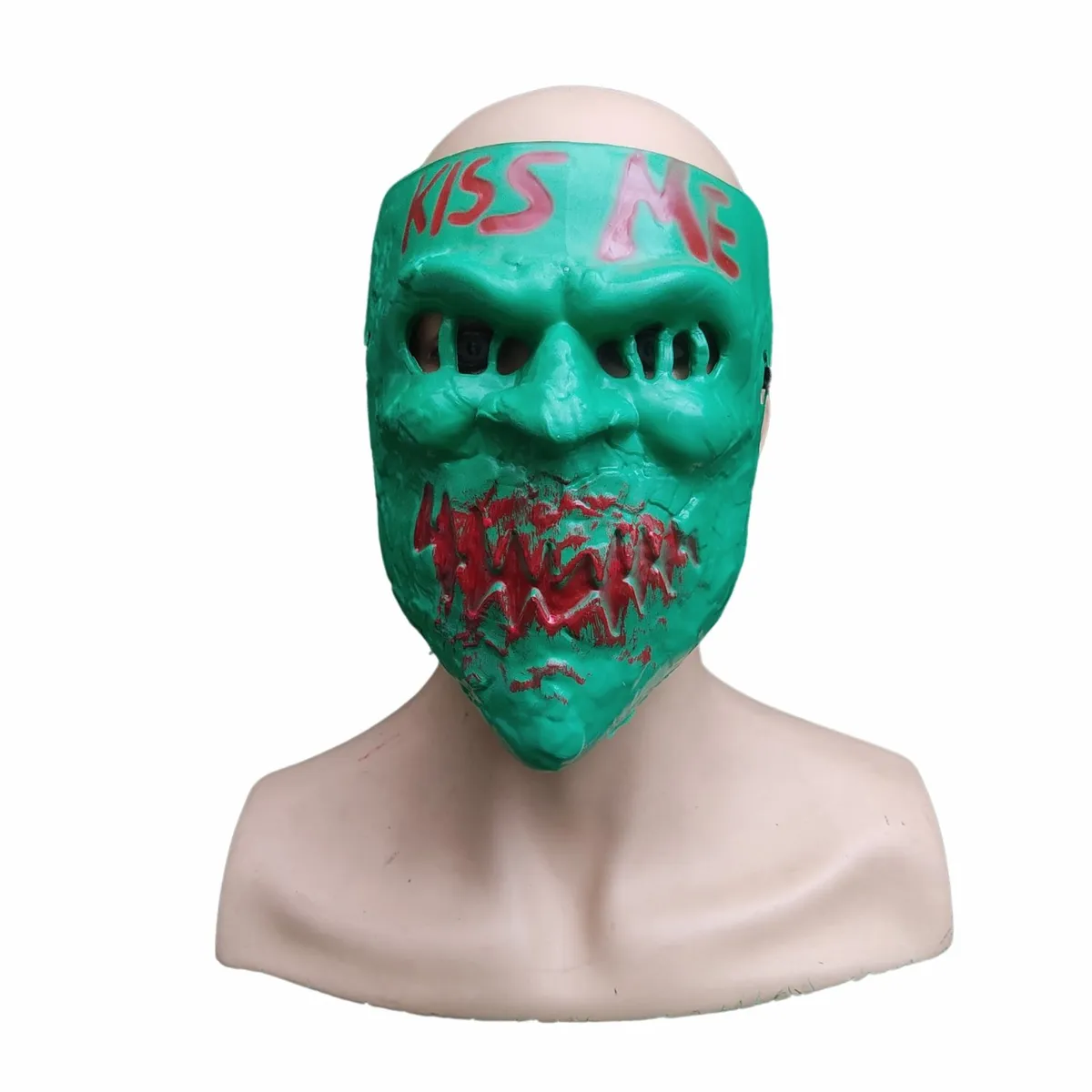 GENERICO - Máscara de Kiss Me Verde de Purga de Plástico Importado