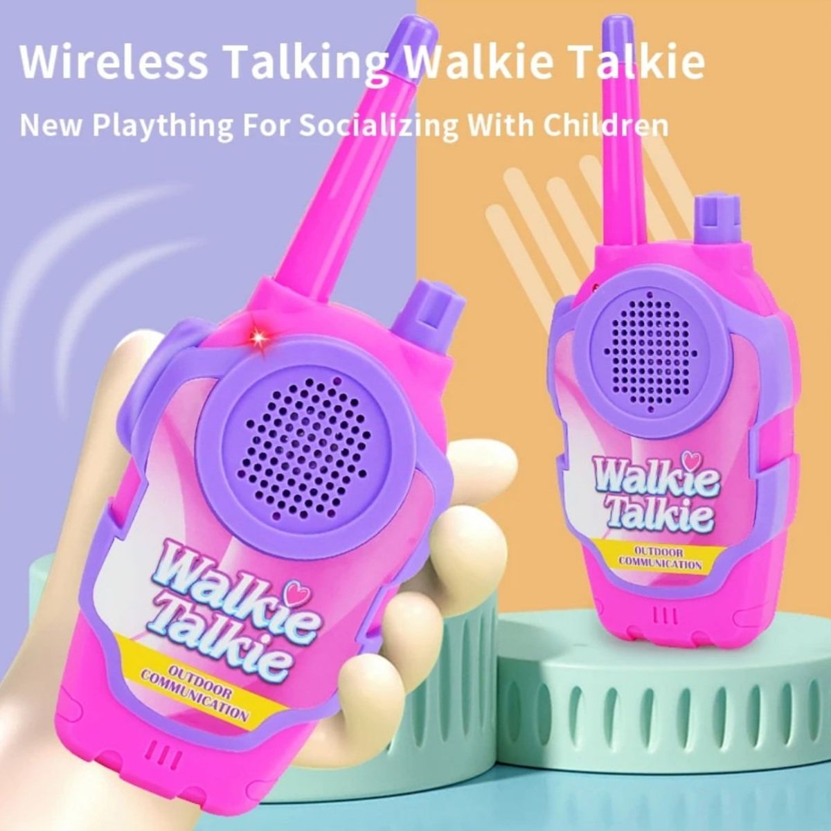 GENERICO - WALKIE TALKIE DE JUGUETE PARA NIÑOS X2