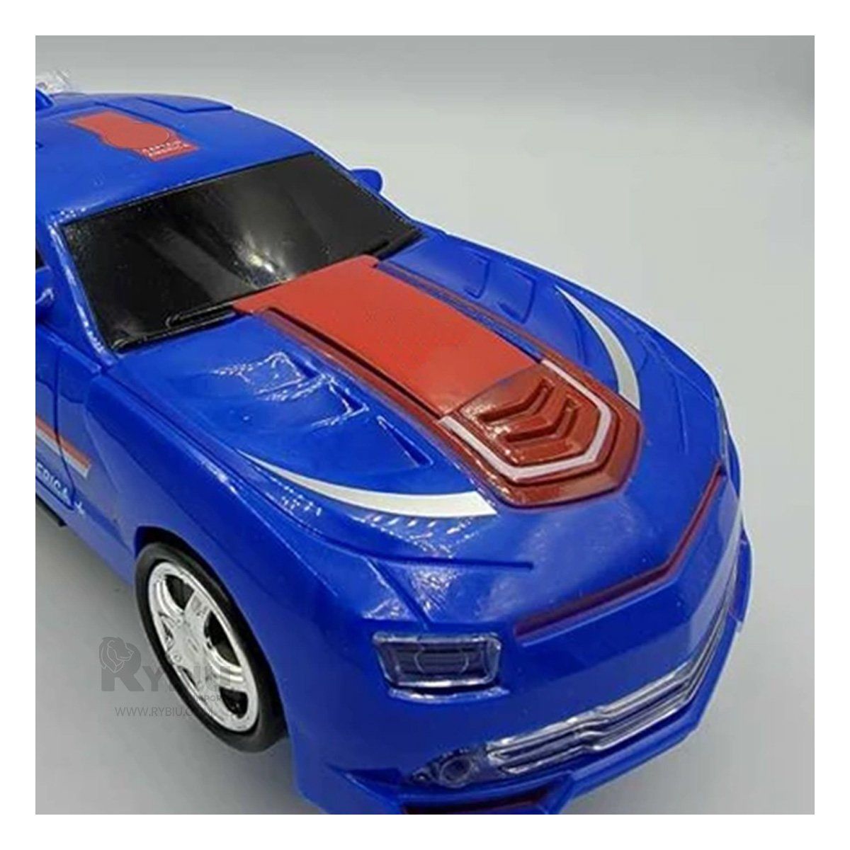 RYBIU IMPORT - Coche Practico Dinamico de Robot en Azul Y+Regalo Agendita