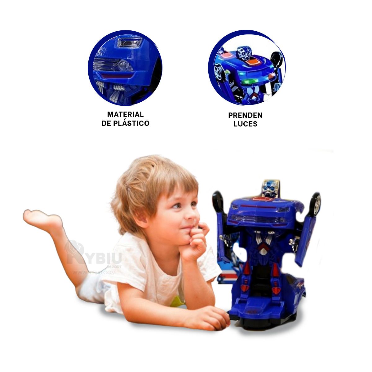 RYBIU IMPORT - Automovil de Juguete para Peque Tono Azul Y+Gift MiniAgenda
