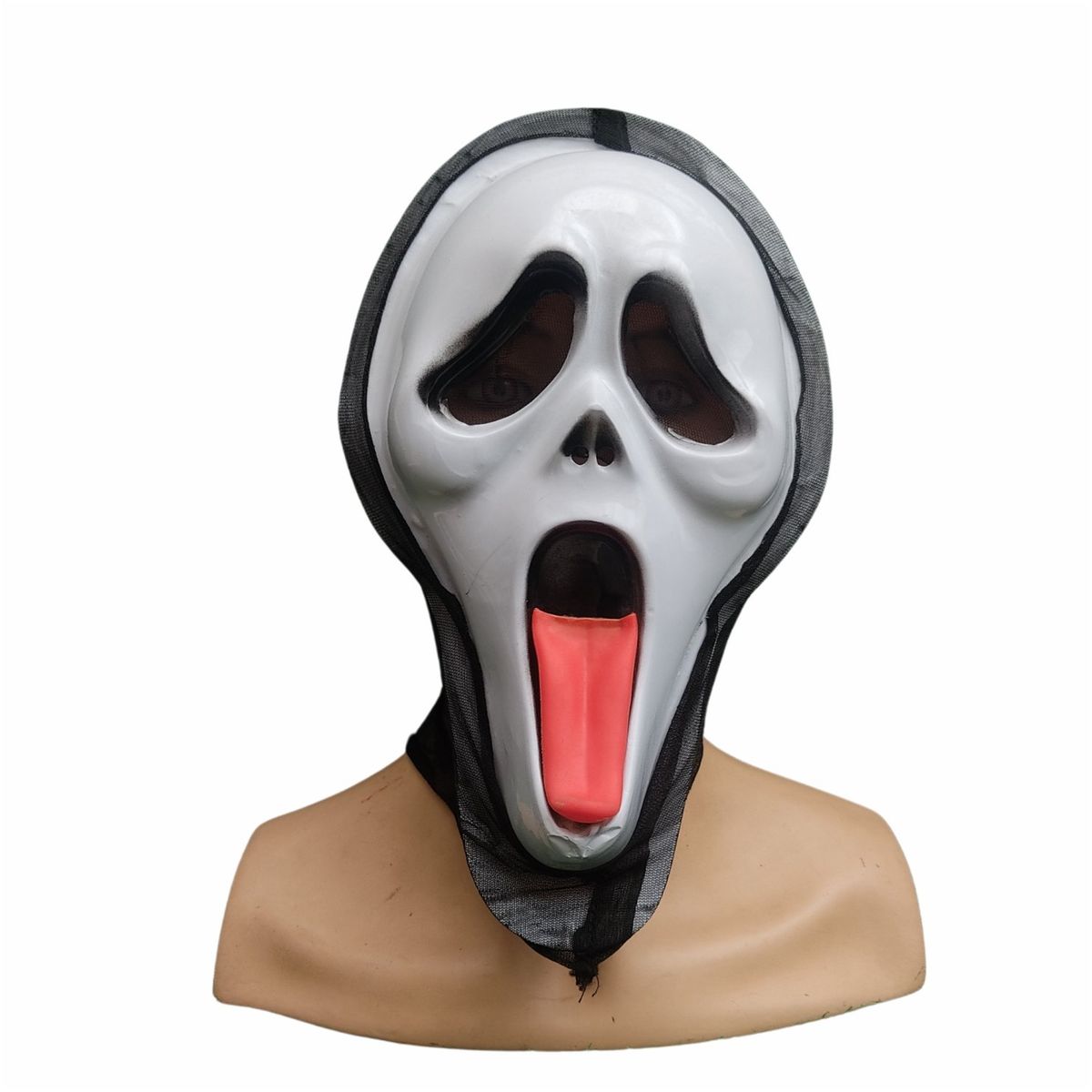 GENERICO - Máscara de Ghostface de Plástico Importado