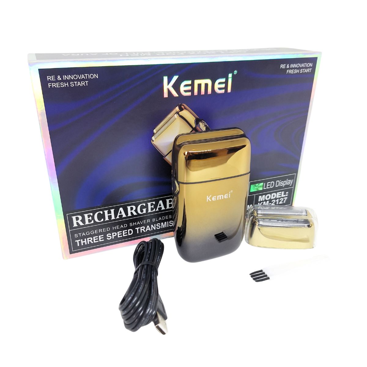 KEMEI - Maquina Afeitadora Rasuradora Profesional Shaver Kemei KM-2127