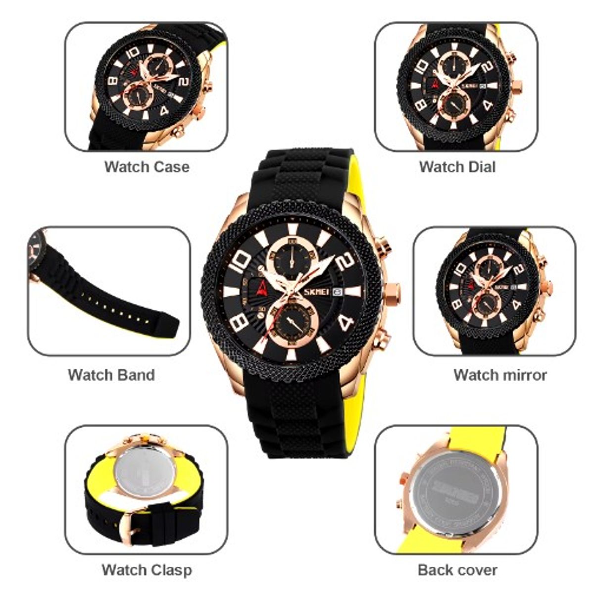 SKMEI - Reloj Análogo SKMEI 9269 Resistente al agua