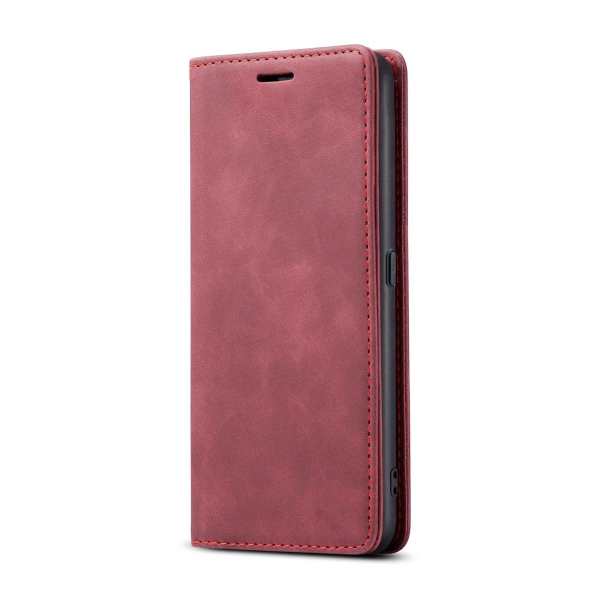 GENERICO - Funda Case para Samsung S24 Plus Flip Cover Guinda Antishock