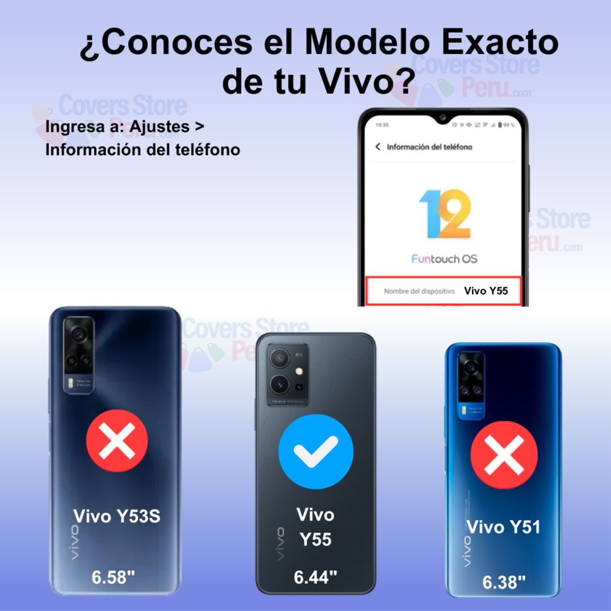 GENERICO - Funda Case para Vivo Y55 5G Flip Cover Guinda Antishock