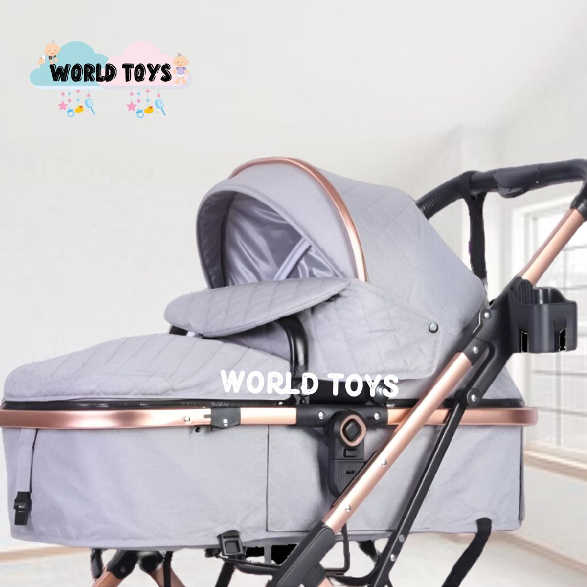 Baby - Coche Cuna Moisés de Lujo «GALAXY» Gray