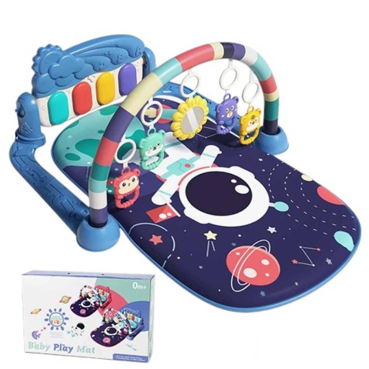 GENERICO - GIMNASIO PATADITA ASTRONAUTA MUSICAL -AZUL